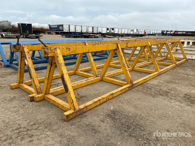 Quantity of (2) 23 ft Square Tube Construction Pipe Racks