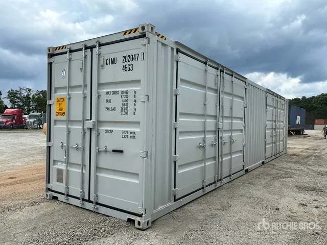 2026 40 ft High Cube Multi-Door Storage Container