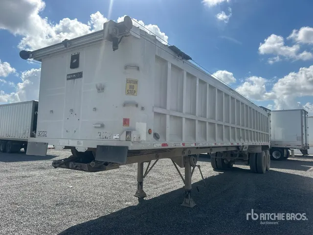2000 Rolls Bent 1140H6666 40 ft T/A Aluminum End Dump Trailer