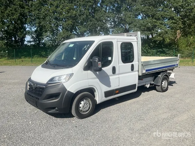 2024 Opel Movano 2.2 103 KW DOKA tipper L3 Crew Cab Flatbed Van Truck