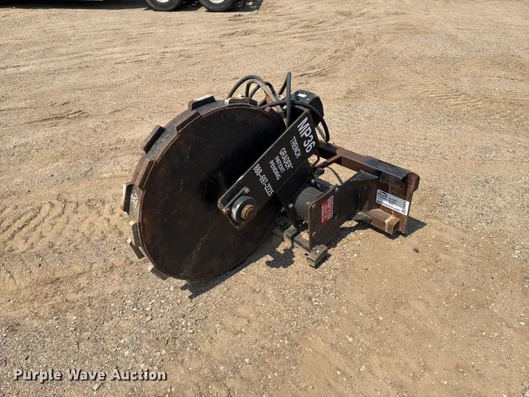 Trench Grader MP36 skid steer compaction wheel