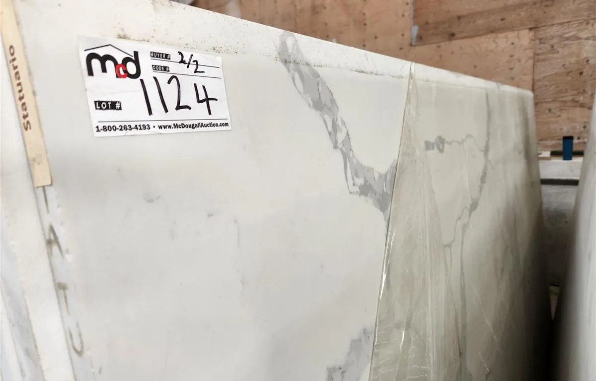 (2) Statuario Quartz Slabs
UNRESERVED