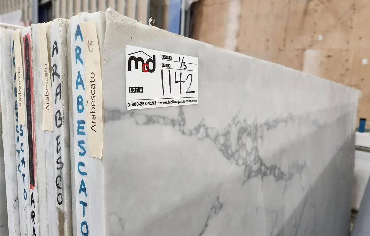 (5) Arabescato Quartz Slabs
UNRESERVED