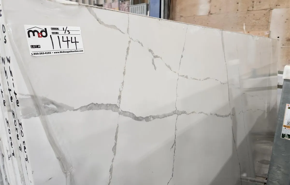 (3) White Honed Quartz Slabs
UNRESERVED