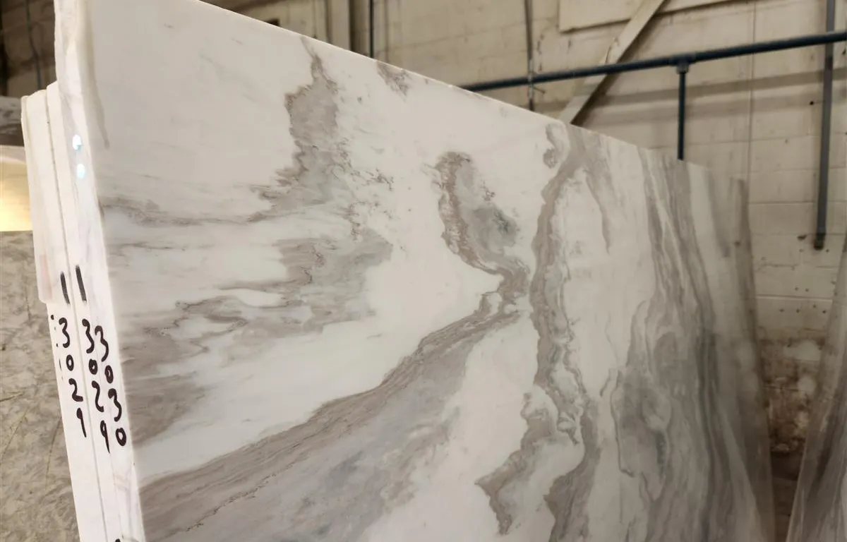 (5) Polished White and Grey Natural Stone Slabs
UNRESERVED