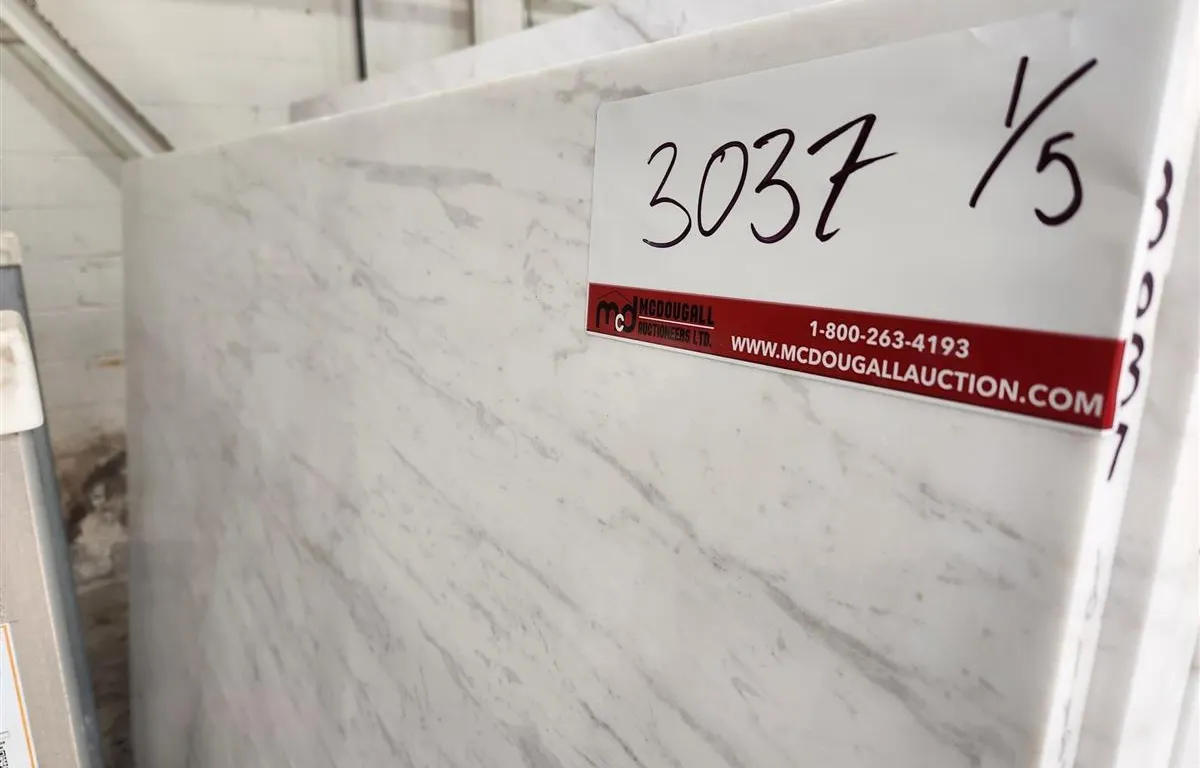 (5) White Veined Marble Slabs
UNRESERVED