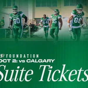 Suite Tickets for October 2nd Game vs Calgary
 UNRESERVED