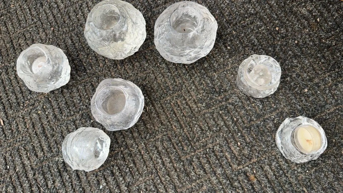 7 Outdoor Glass Candle Holders