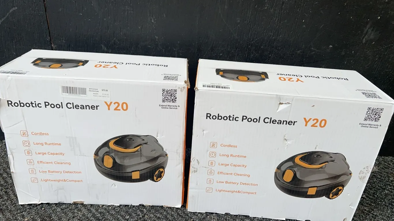 Y20 Robotic Pool Cleaners, Cordless, 50W