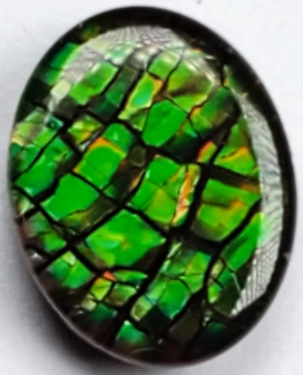 Ammolite Triplet (1.5 ct, 9×7×2.3 mm)