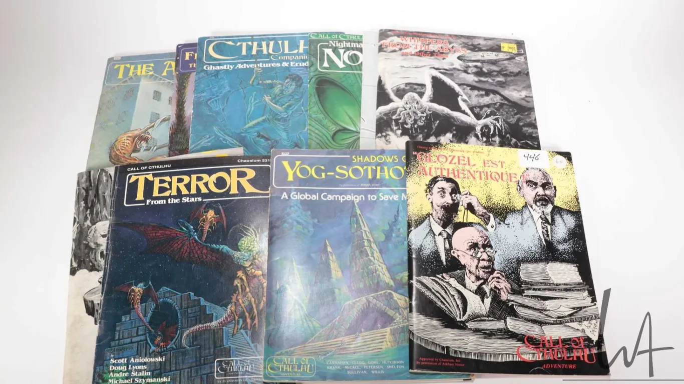 Selection of Call of Cthulhus Adventure wargaming books