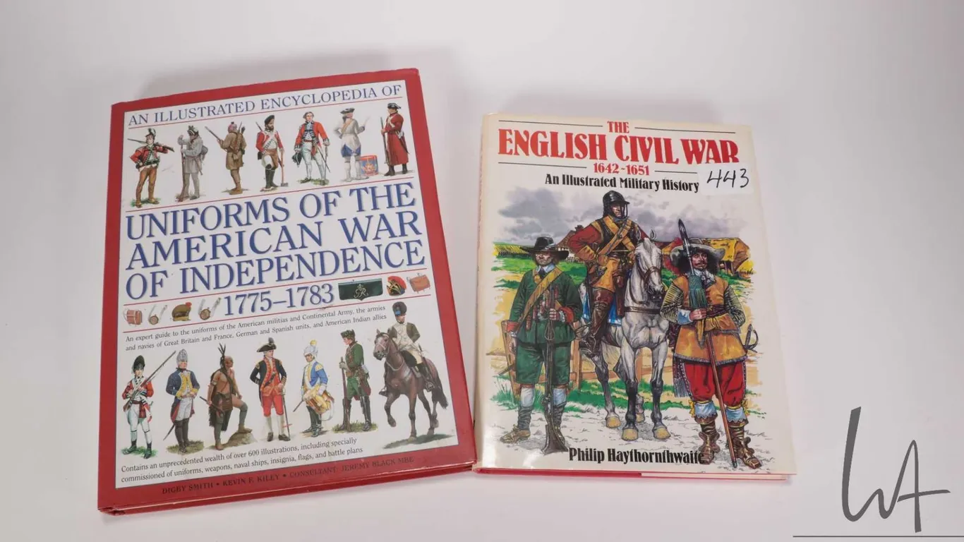 Two hardcover books including "The English Civil War- 1642-1651" and "An Illustrated Encyclopedia of
