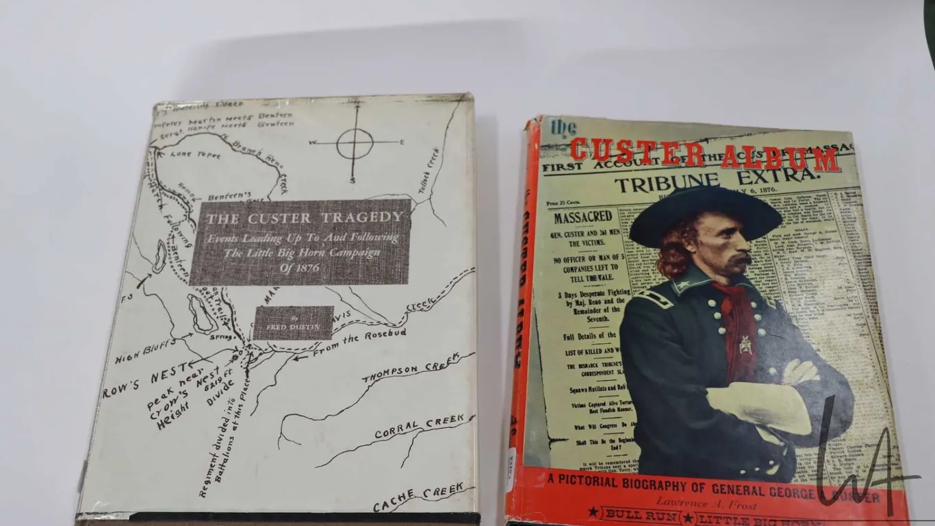 Two hardcover books including "The Custer Album: A Pictorial Biography of General George A. Custer"
