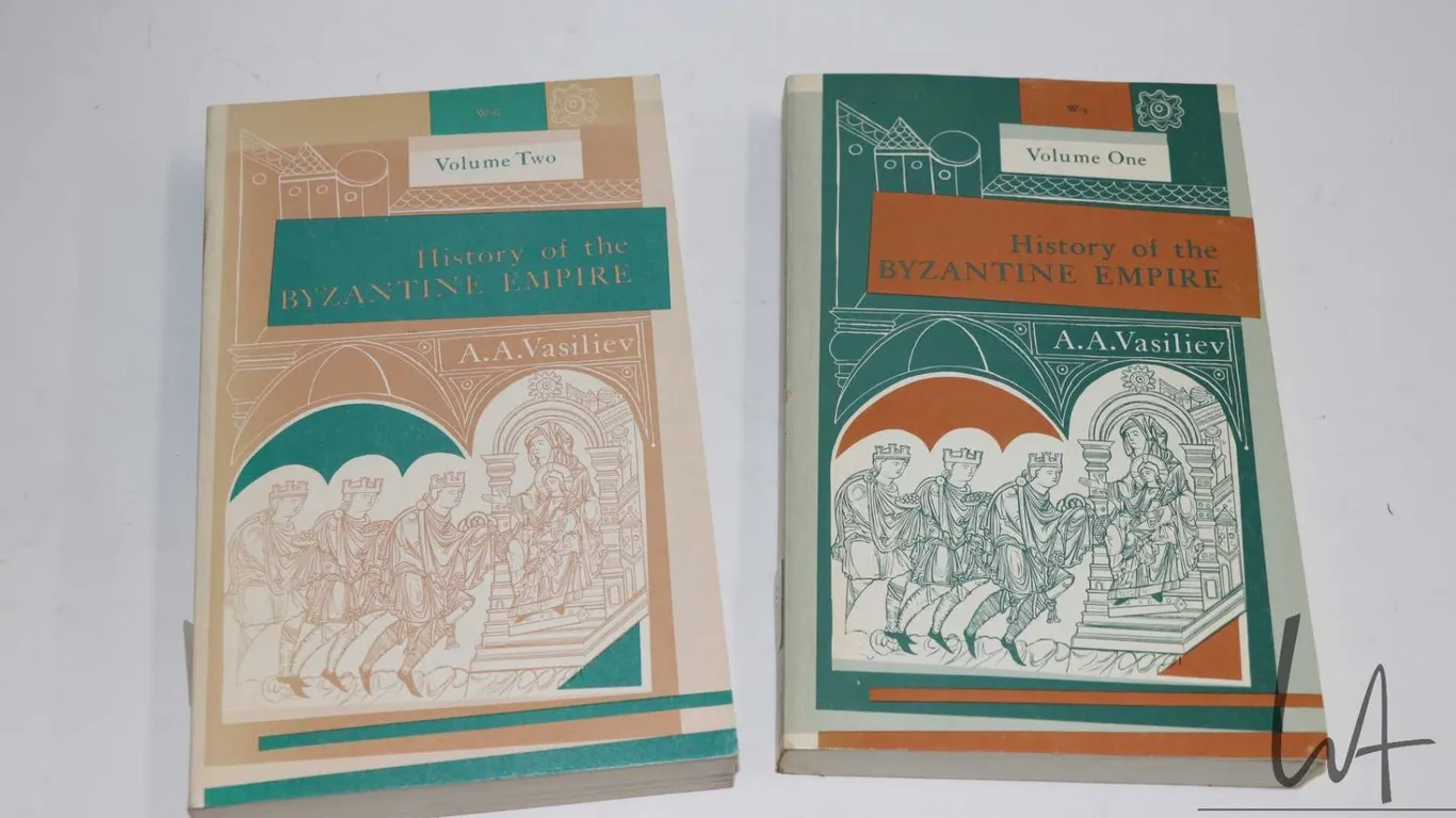 Two softcover books "Byzantine Empire" Vol . I and Vol. II by A.A. Vasiliev