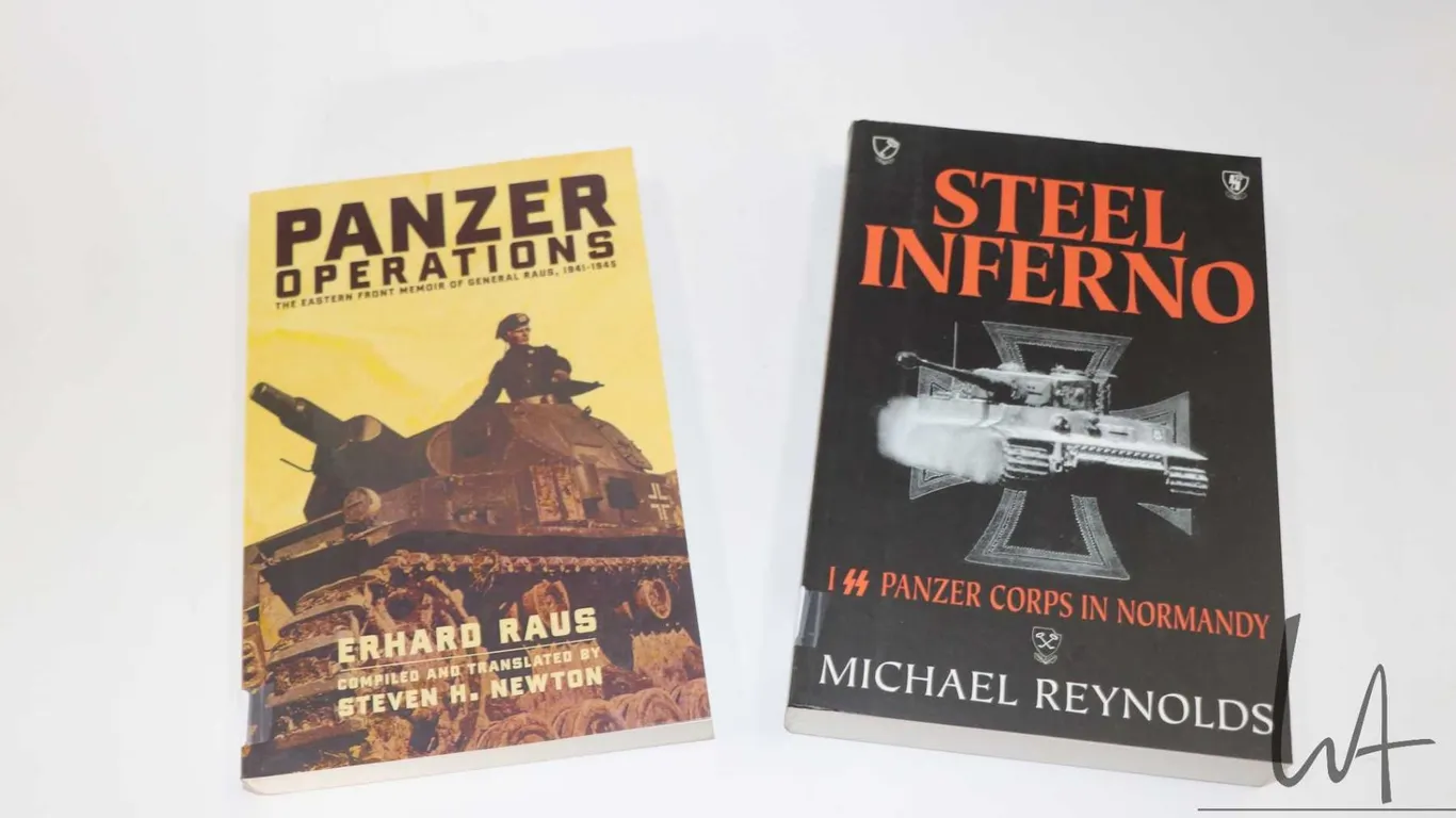 Two softcover books including "Panzer Operation: The Eastern Front Memoir of General Raus, 1941-1945