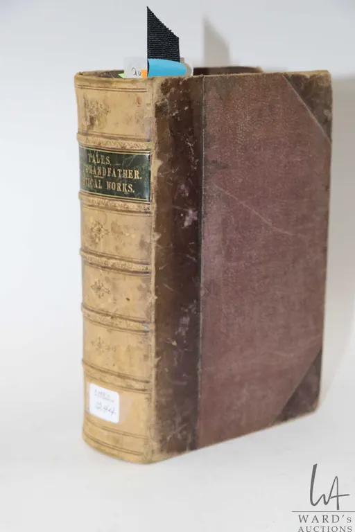Antique hardcover book "Tales of a Grandfather: being the history of Scotland from the earliest time
