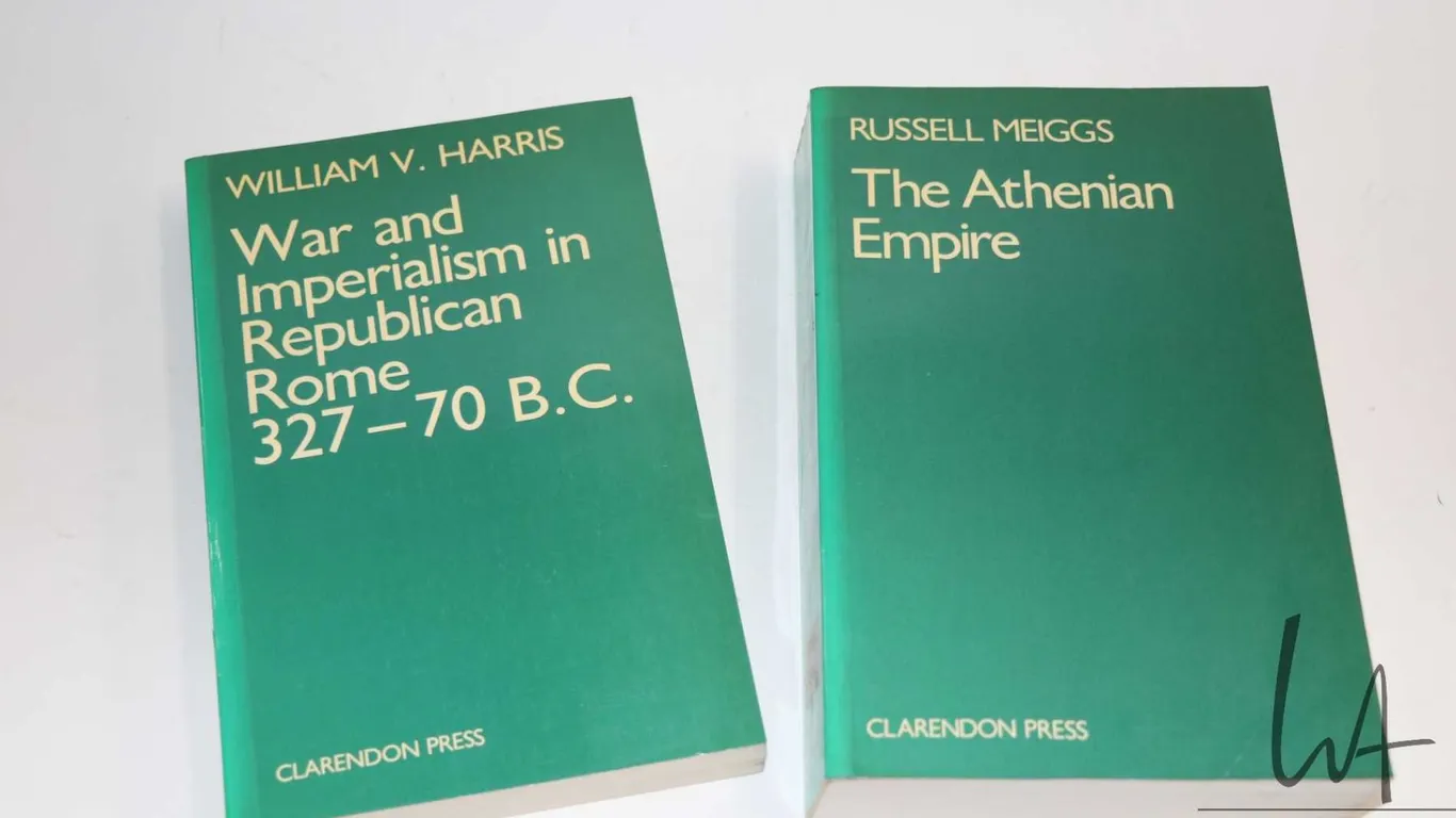 Two softcover books including "War and Imperialsm in the Republican Rome 327-70 BC" by William V. Ha