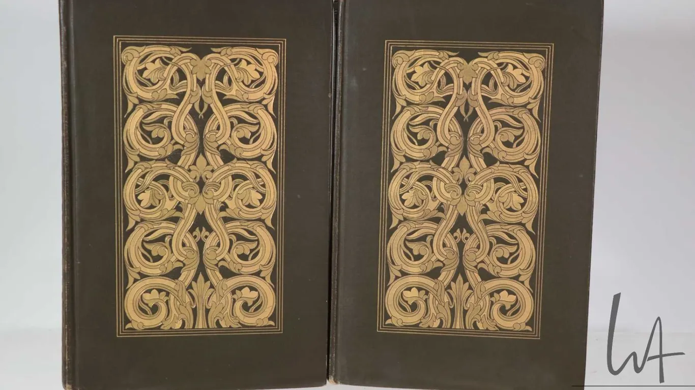 Two antique hardcover volumes "The Life of Benevenuto Cellini-Written by Himself" including Vol. I a