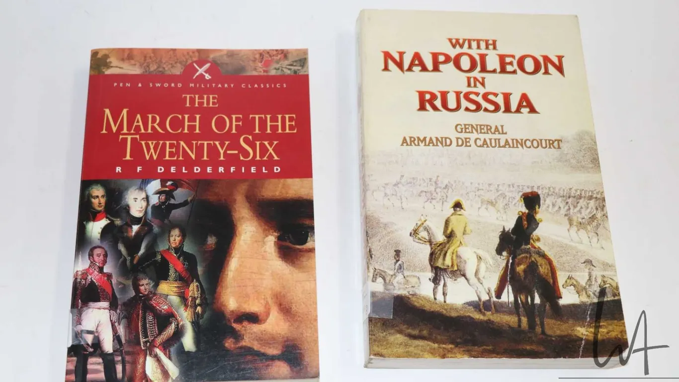 Two softcover books including "With Napoleon in Russia" by General Armand De Caulaincourt and " The