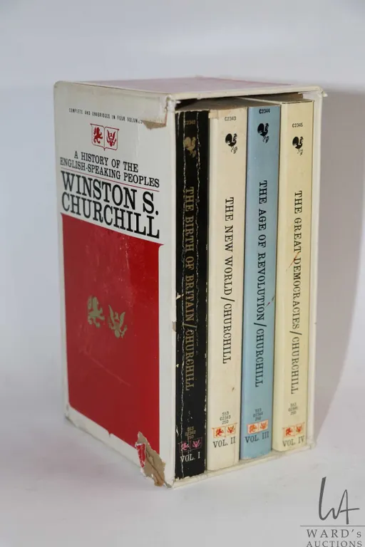 Four volume soft cover set " A History of the English-Speaking Peoples" by Winston Churchill includi