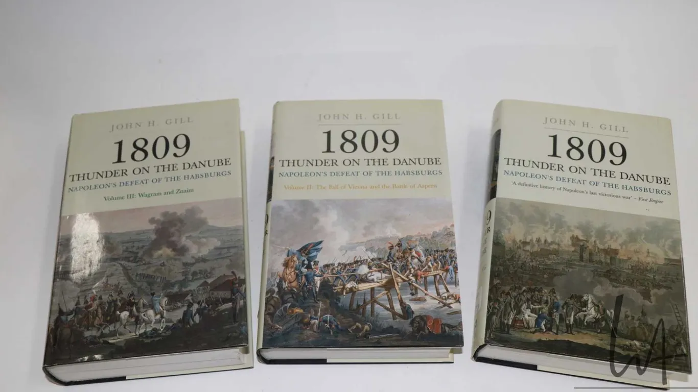 Three hardcover volumes set "Thunder on the Danube: Napoleon Defeat of the Habsburgs" by John H. Gil