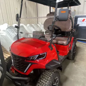 GC22S 4-SEAT ELECTRIC GOLF CART *RED* 43KM TOP SPEED, REAR WHEEL DRIVE, 9" MULTIMEDIA SYSTEM,