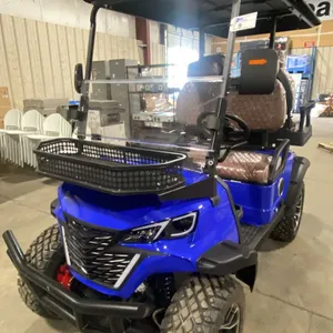 GC22S 4-SEAT ELECTRIC GOLF CART *BLUE* 43KM TOP SPEED, REAR WHEEL DRIVE, 9" MULTIMEDIA SYSTEM,