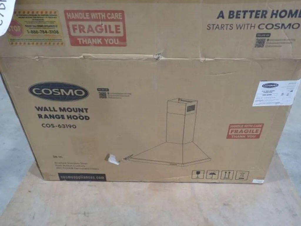 Cosmo 36 In. Wall Mount Rangehood