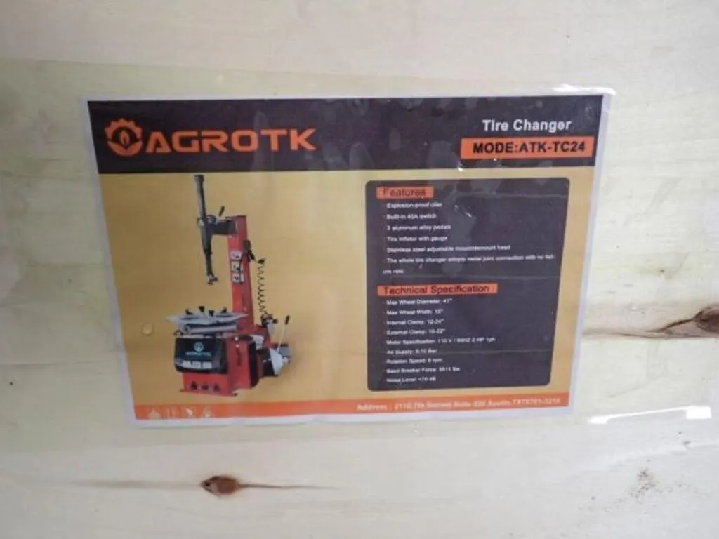 UNUSED 2026 AGT ATK-TC24 Tire Changer