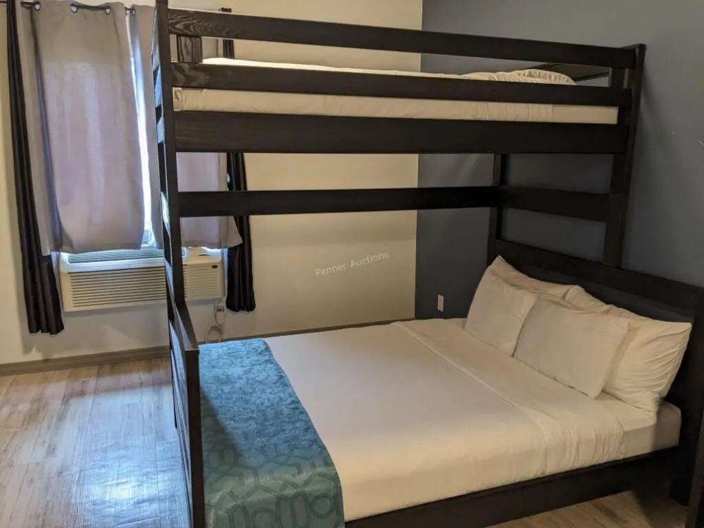 *OS Bunk Bed, Mattresses, Queen Bottom, Twin Top