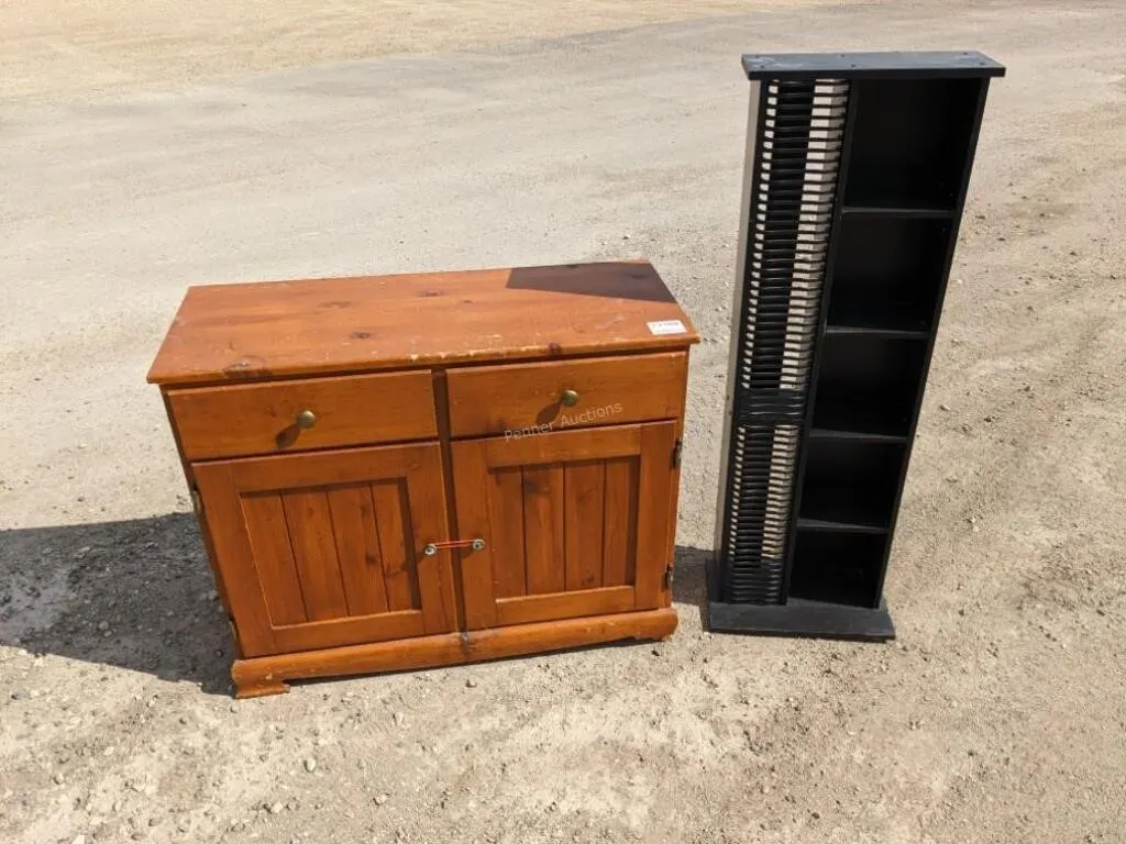 *OS Wooden Cabinet + CD Organizer Shelf