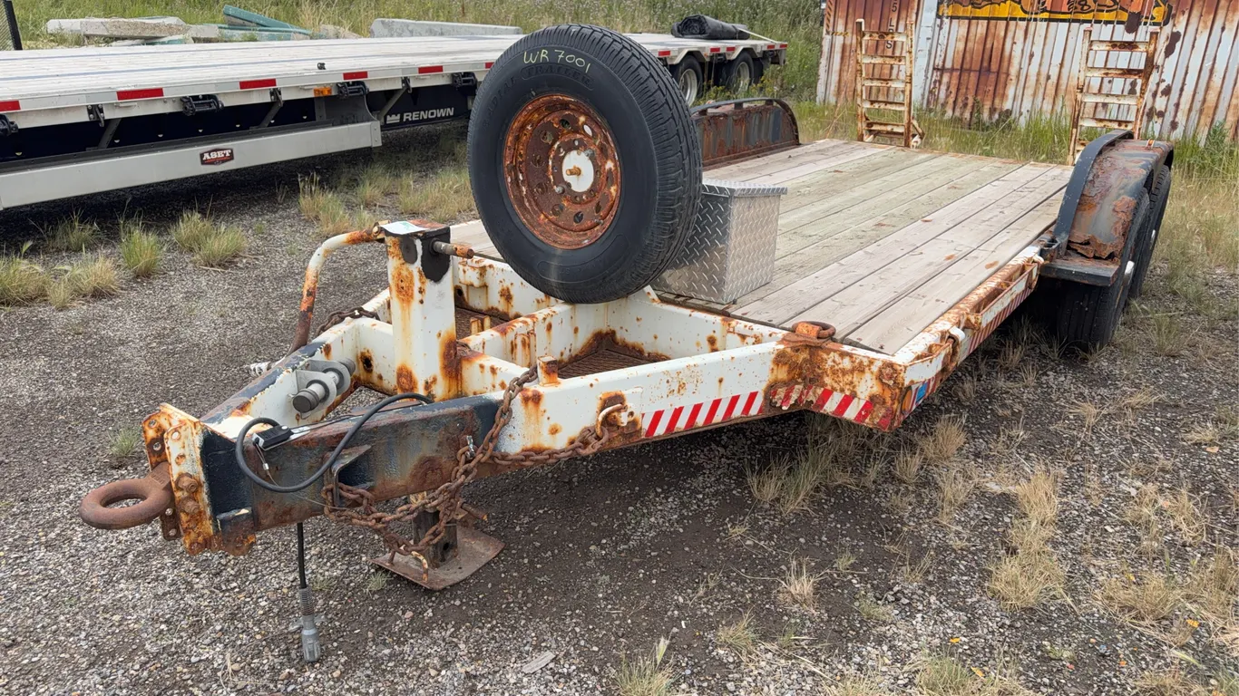 1995 Trailtech T/A 14 Pintle Hitch Equipment Trailer