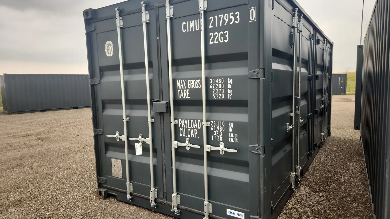 20' 2 Door Single Use Sea Container