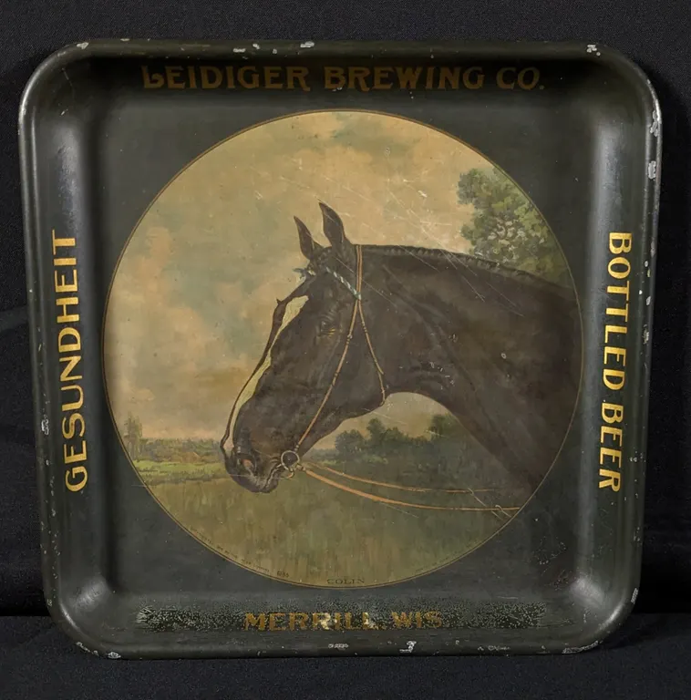 PRE PRO TRAY LEIDIGER BREWING CO GESUNDHEIT BOTTLED BEER MERRILL WISCONSIN