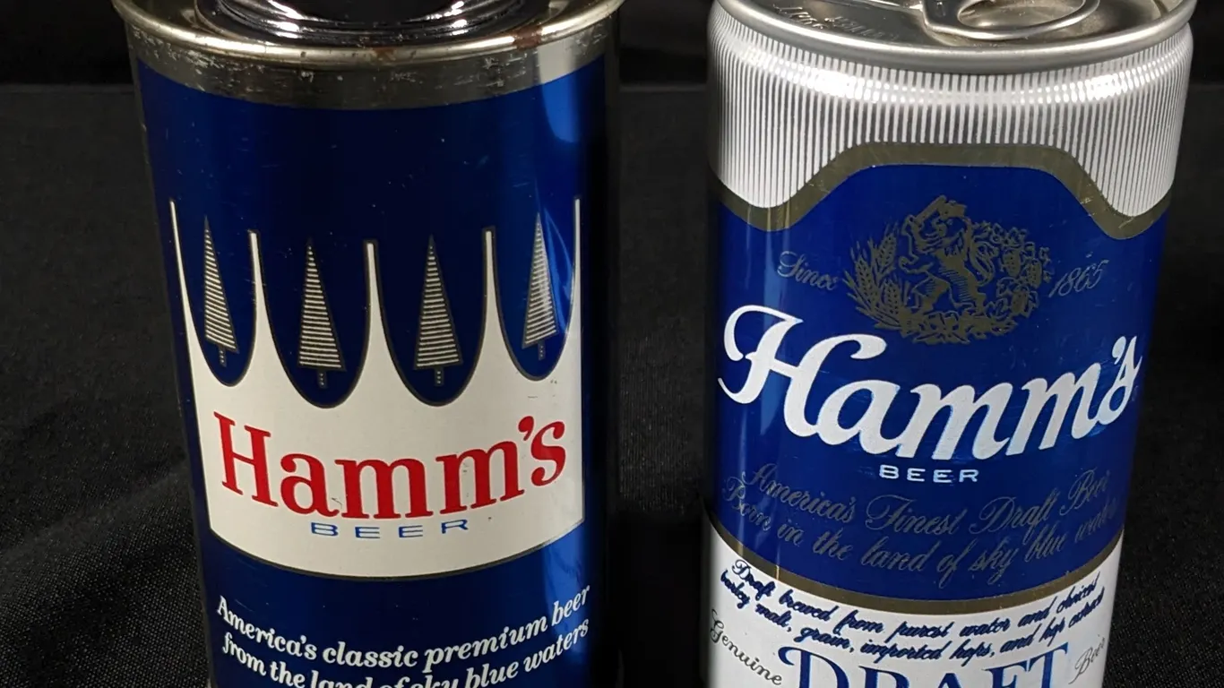 HAMMS BEER CAN LIGHTER & HAMMS GENUINE DRAFT PULL TAB CAN