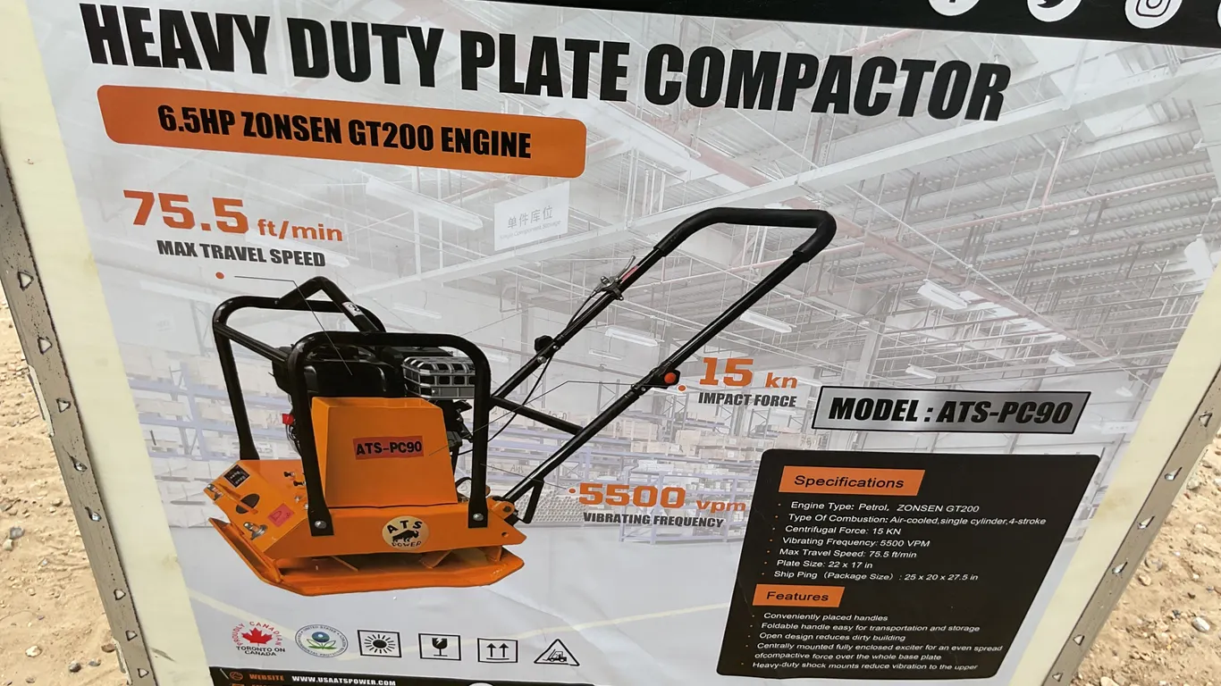 UNUSED 2026 ATS ATS-PC90 SMOOTH WALK BEHIND COMPACTOR