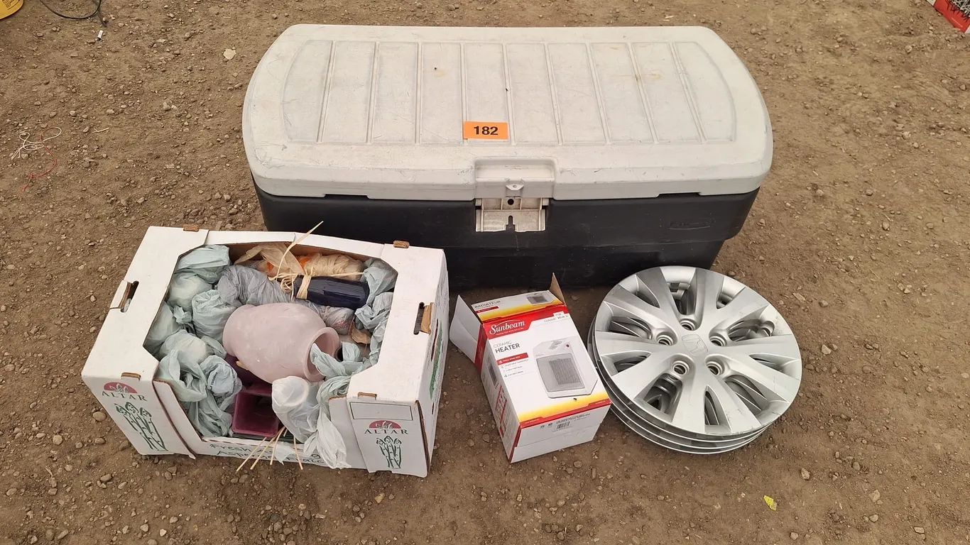 Tool box with heater, tire covers and more