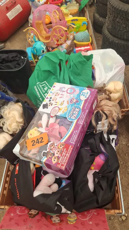 4 Crates of kids toys