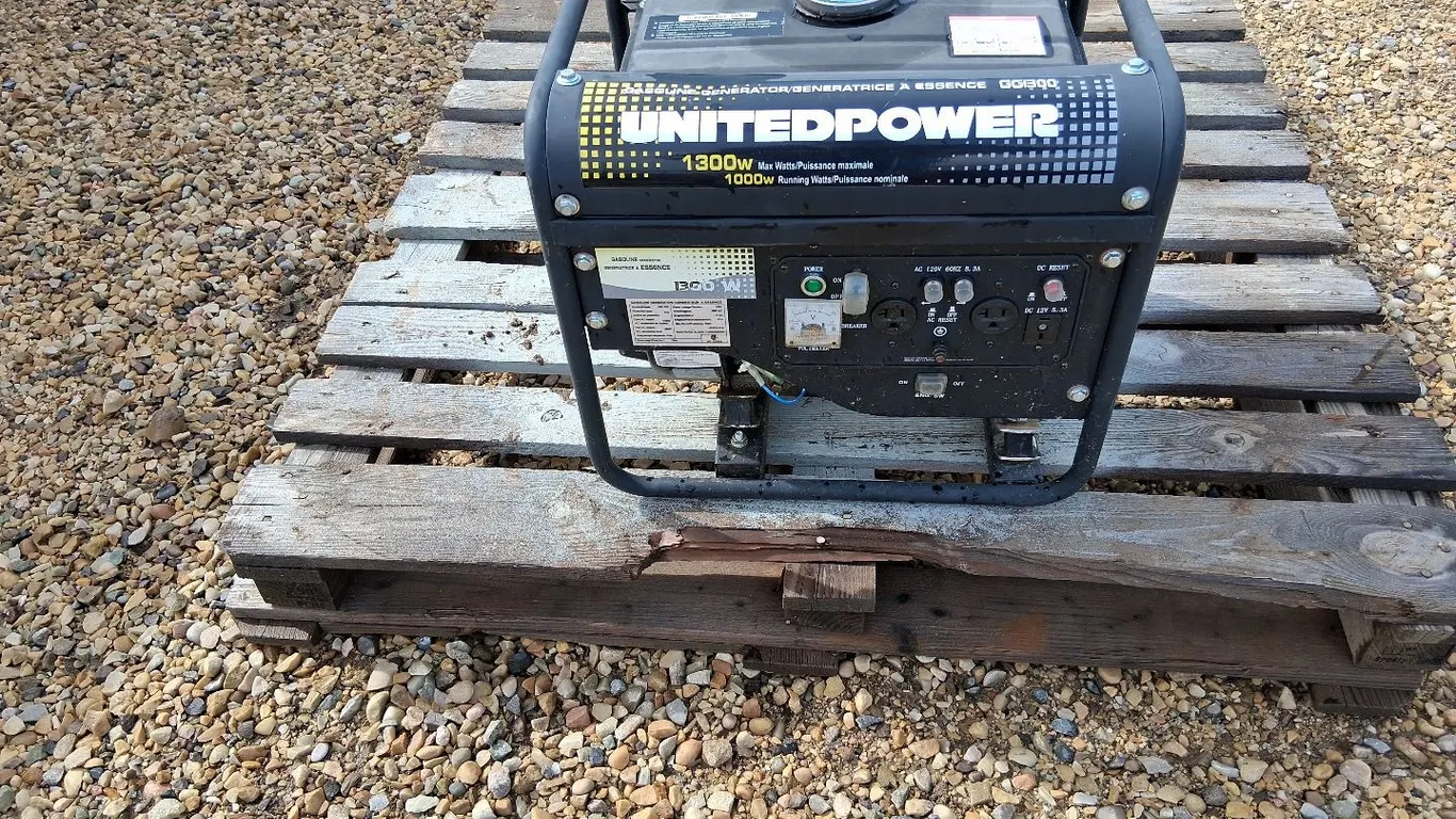 Unitedpower 1300W Gasoline Generator (Unknown Running Condition)