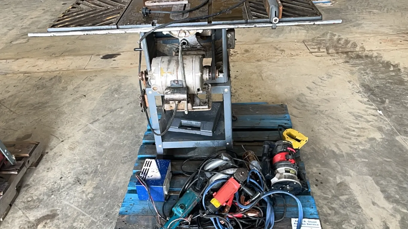 ASSORTED POWER TOOLS - LOCATED IN SHOP