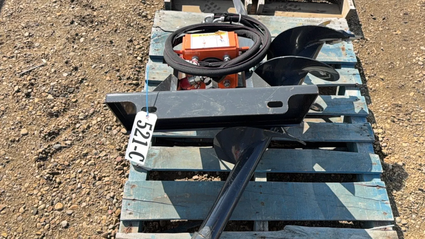 NEW/UNUSED WOLVERINE MAD-12-12D MINI SKID STEER AUGER DRIVE & BIT - s/n ZW-00407