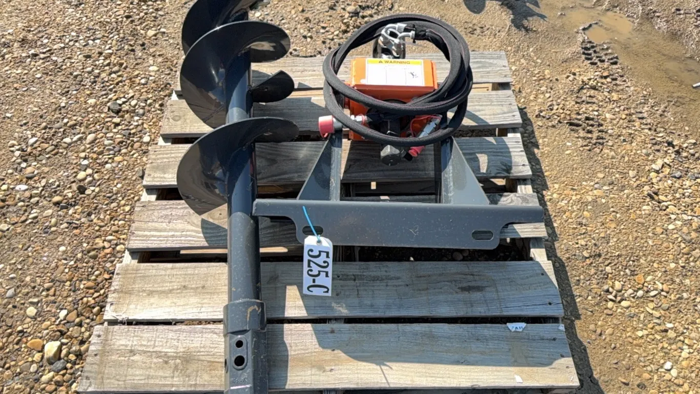 NEW/UNUSED WOLVERINE MAD-12-12D MINI SKID STEER AUGER DRIVE & BIT - s/n ZW-00482