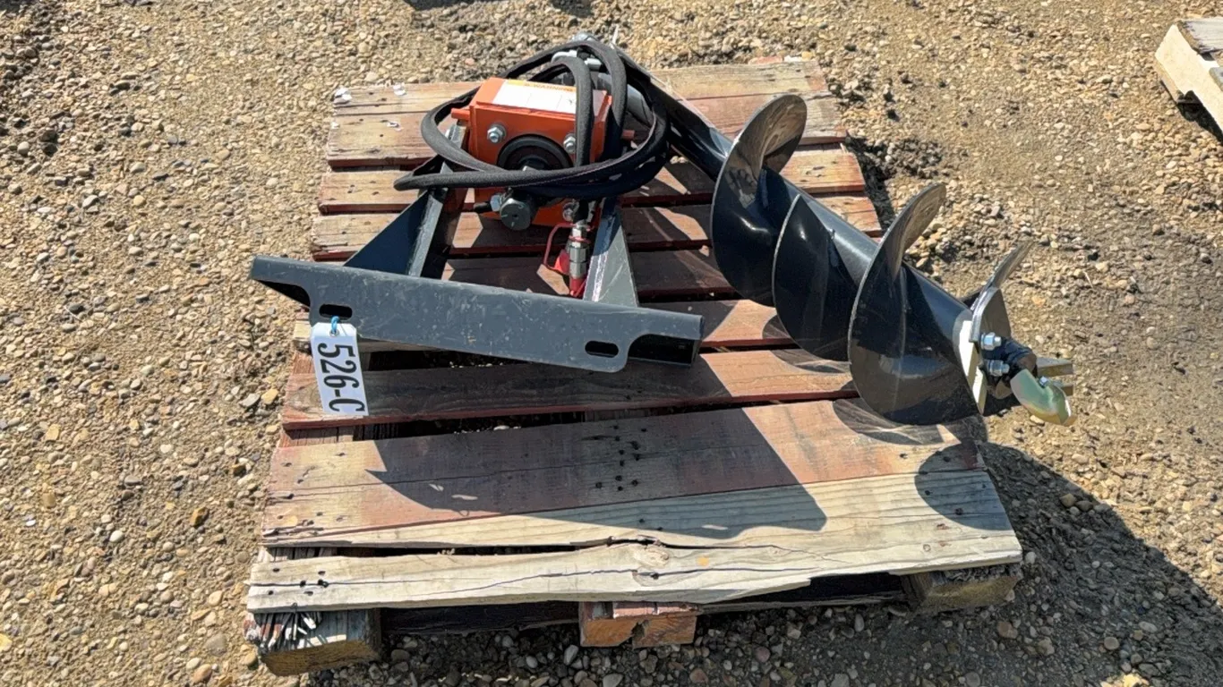 NEW/UNUSED WOLVERINE MAD-12-12D MINI SKID STEER AUGER DRIVE & BIT - s/n ZW-00499