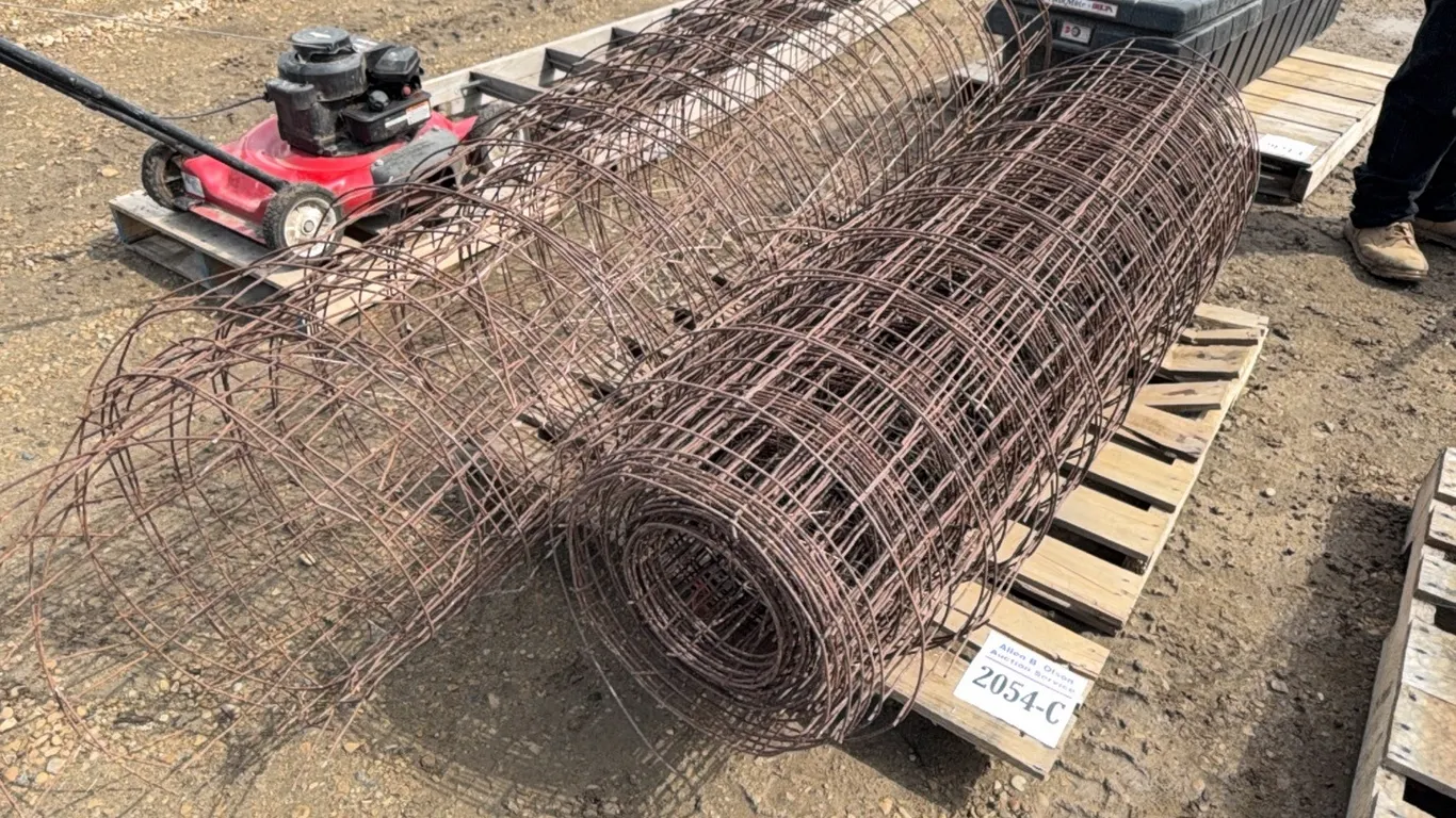 2 - ROLLS OF SQUARE WIRE FENCING