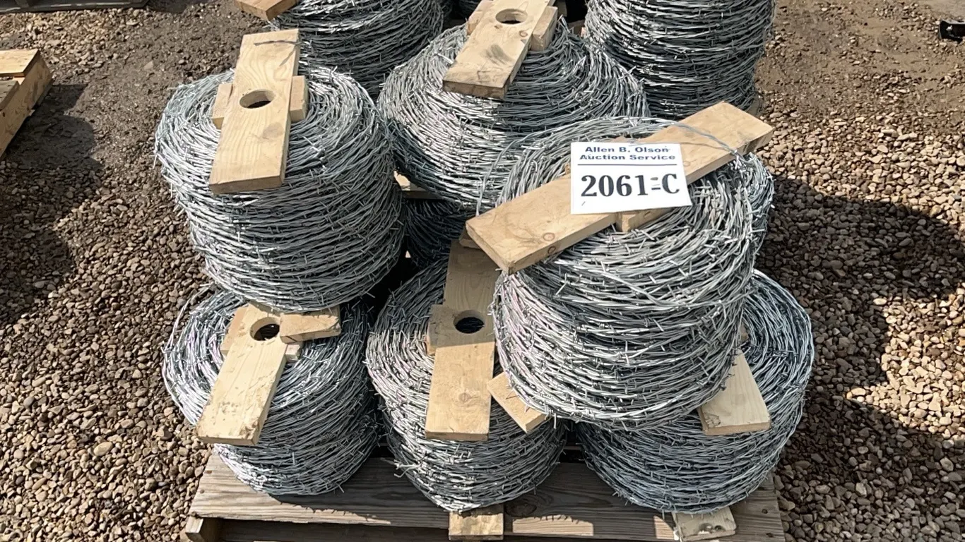 14 - NEW/UNUSED ROLLS OF BARBED WIRE - SOLD PER ROLL