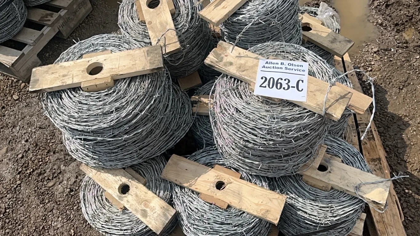 13 - NEW/UNUSED ROLLS OF BARBED WIRE - SOLD PER ROLL