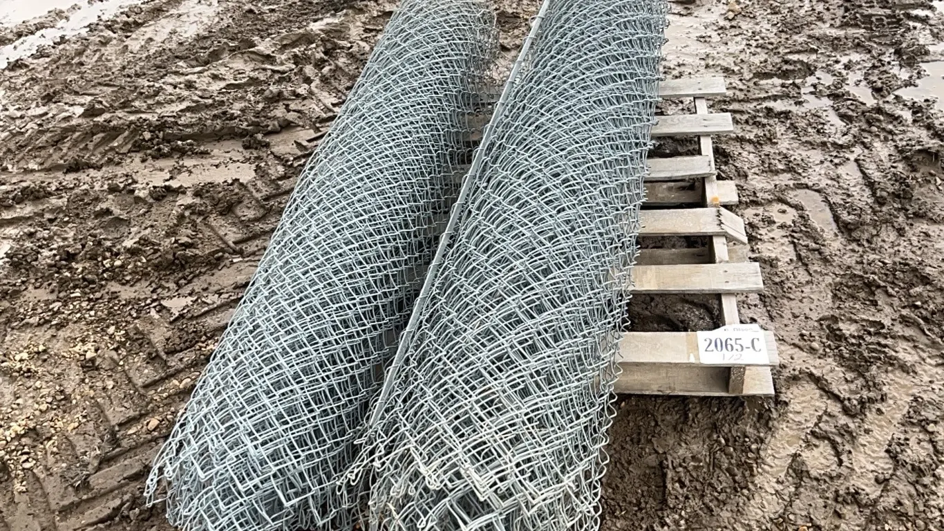 2 - ROLLS OF CHAINLINK FENCING w/ POSTS & HARDWARE