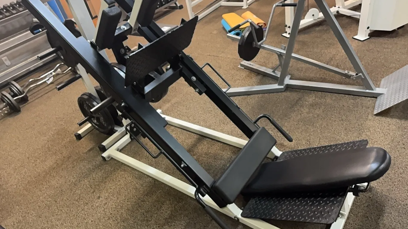 NORTHERN LIGHTS PLATE-LOADED LEG PRESS & HACK SQUAT COMBO MACHINE w/ WEIGHTS (180 LBS)