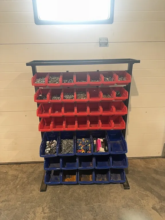 Parts orginizer with contents