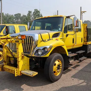 2010 International WorkStar 7300 Crew Cab Stake Truck with Plow Hitch/26-40-0252-V